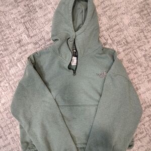 The North Face Green Hooded Sweatshirt